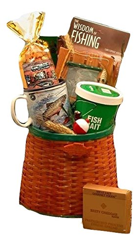 The Big Catch Fishing Creel Gift Basket - Premium Fishing Gear for Anglers | Perfect Fishing Gift for Men, Dad & Outdoorsmen | Ideal for Camping, Boat Trips & Father's Day