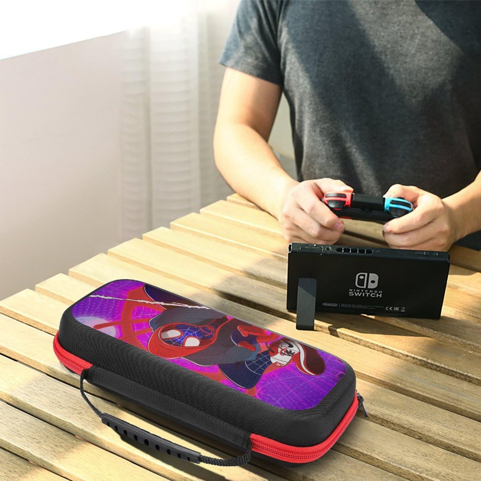 Premium Protective Case for Nintendo Switch & Switch OLED - Durable Travel Carrying Case with Extra Storage Space | Perfect for Gaming On-The-Go, Travel Protection & Accessory Organization | Style 16