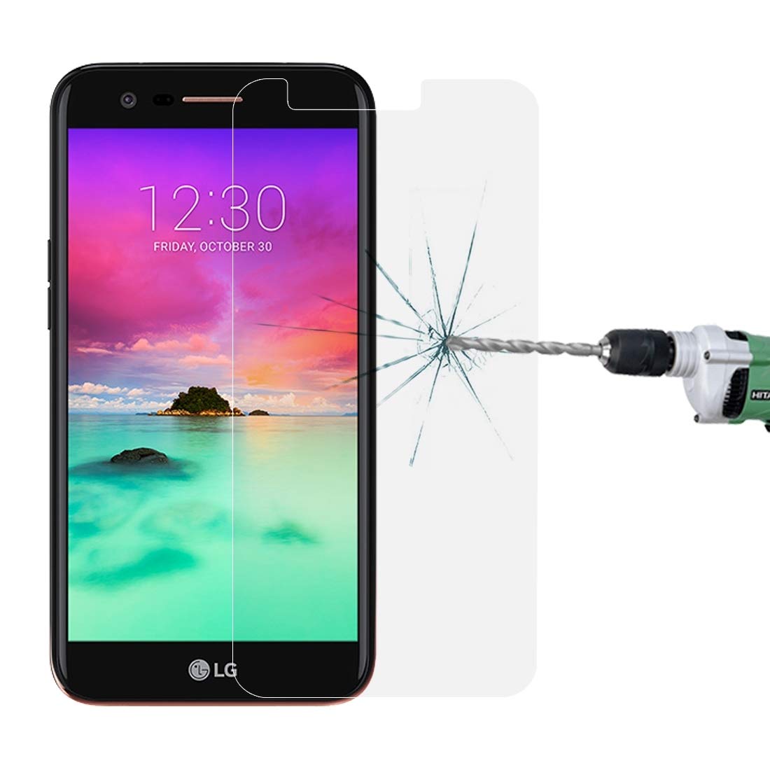 DESHENG 100-Pack Tempered Glass Screen Protector for LG K10 (2017) - 0.26mm 9H Hardness, Explosion-Proof, Ultra Clear HD Protection - Perfect for Everyday Use, Travel, and Work