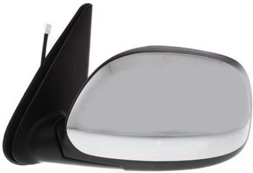 CPP Driver Side Chrome Heated Mirror Replacement for 2003-2006 Toyota Tundra - Perfect for Winter Driving & Enhanced Visibility