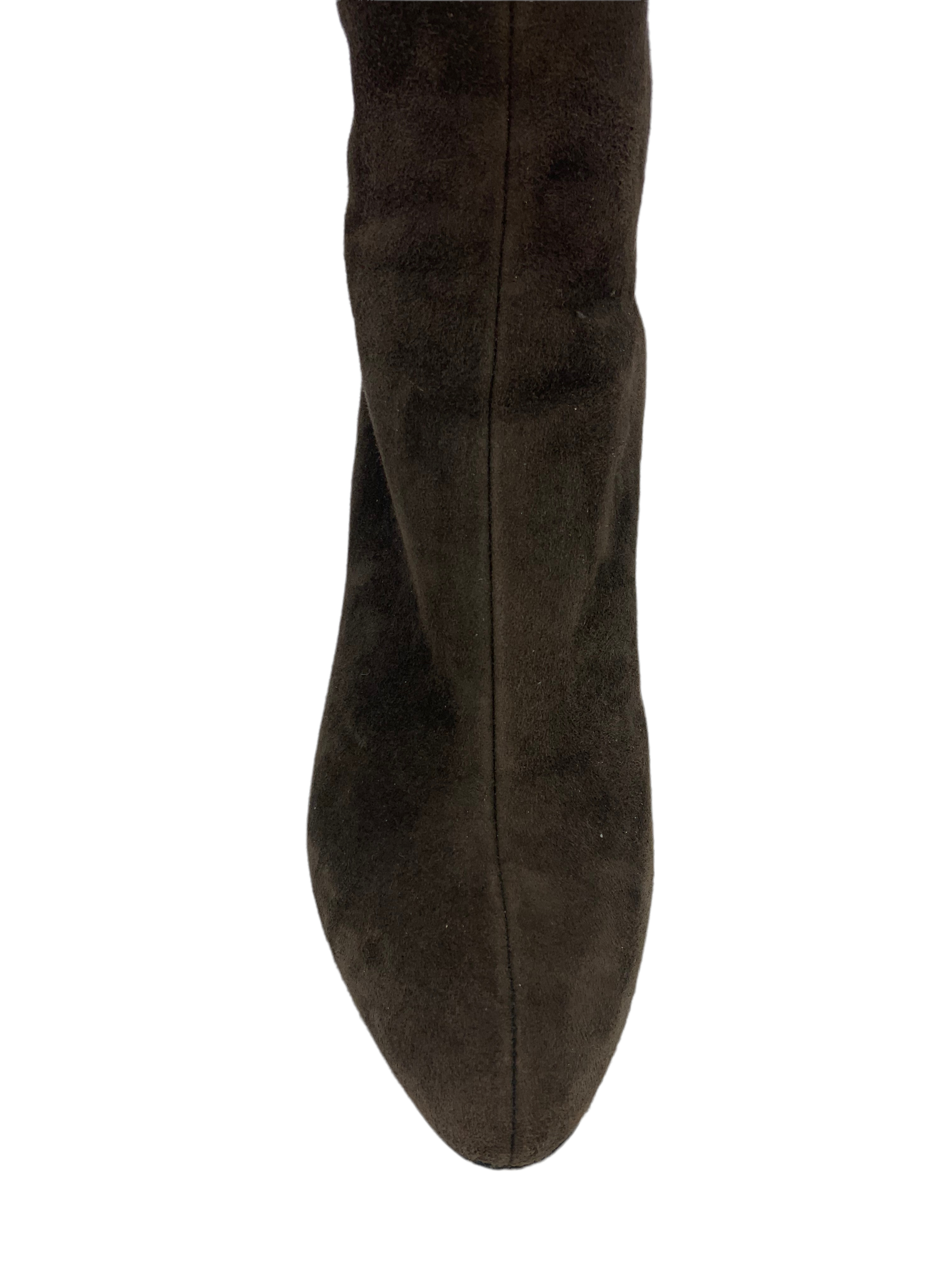 Prada Suede Knee High Boots for Women Size 7.5 - Luxury Tall Boots for Fall & Winter Fashion, Office & Party Wear