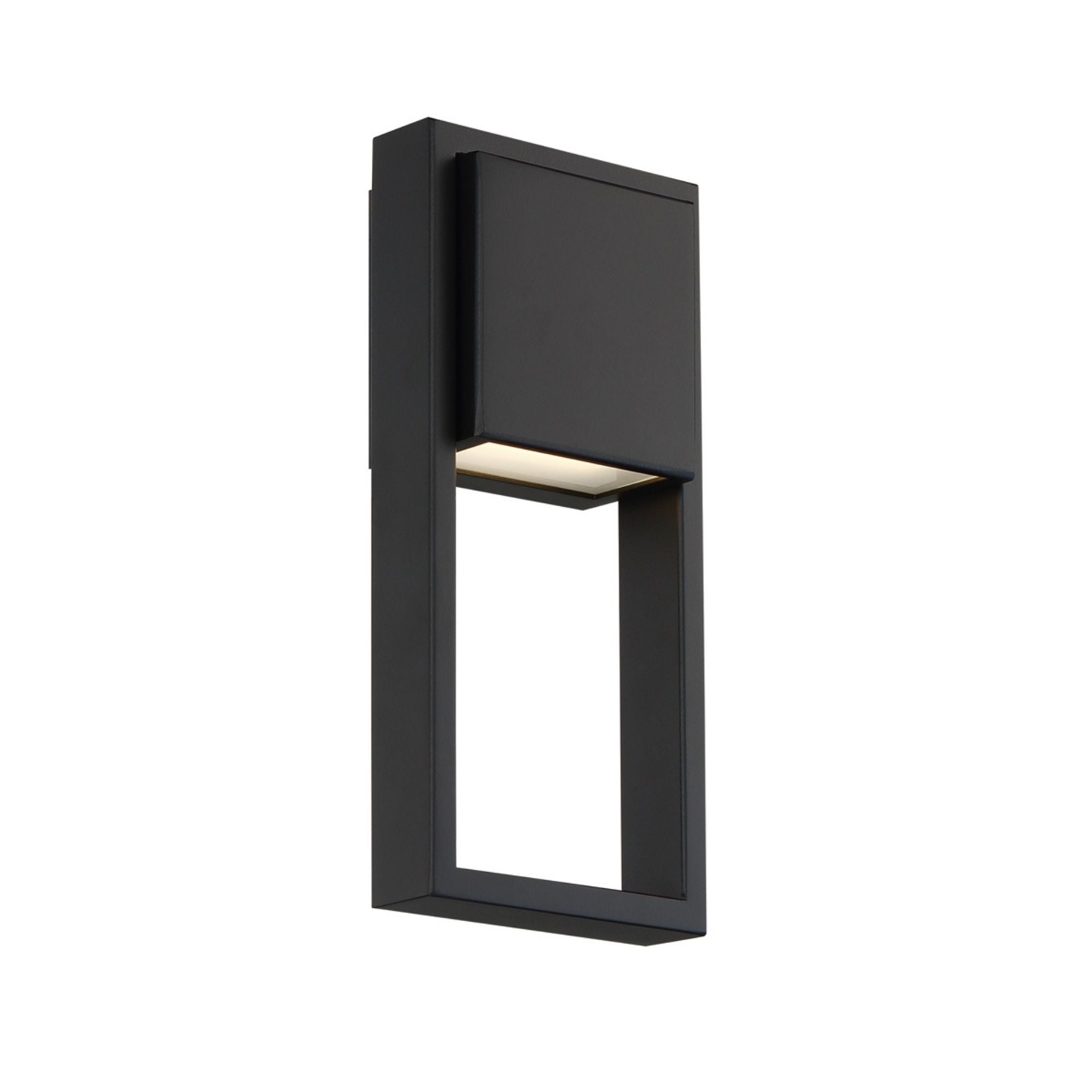 Archetype 12 Inch LED Outdoor Wall Sconce - 331 Lumens, 3000K Warm White, Black Weatherproof Exterior Light Fixture for Porch, Patio, Garden & Entryway Lighting