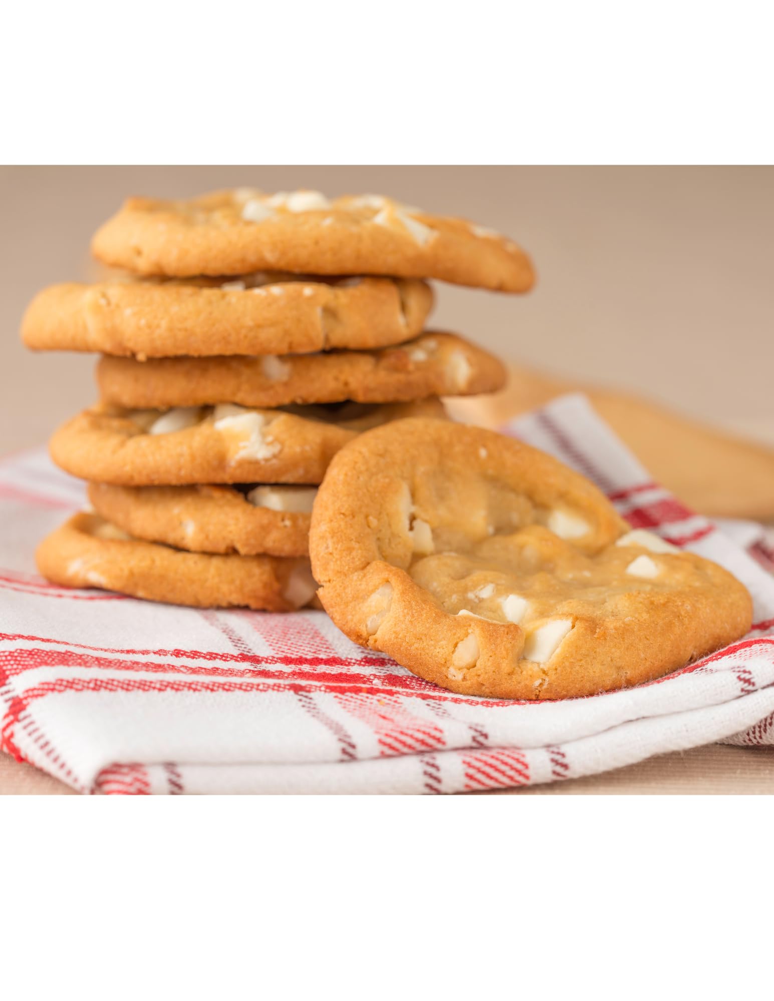 Premium White Macadamia Nut Cookies by Prairie City Bakery - 3oz Individually Wrapped Bulk Pack (12 Count) | Fresh Homemade Taste for Office Snacks, Gift Baskets & Family Gatherings