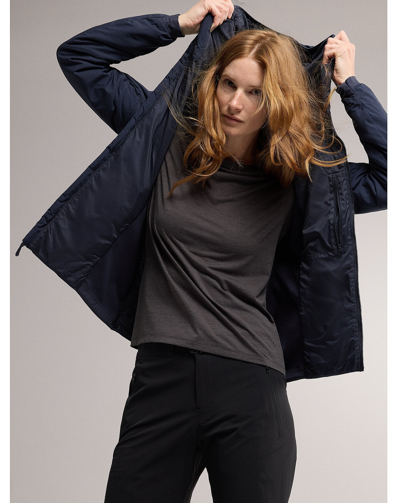 Women's Atom Hoody - Lightweight Water-Resistant Fleece Jacket for Hiking, Running & Outdoor Activities | X000006780 | Past Season Collection