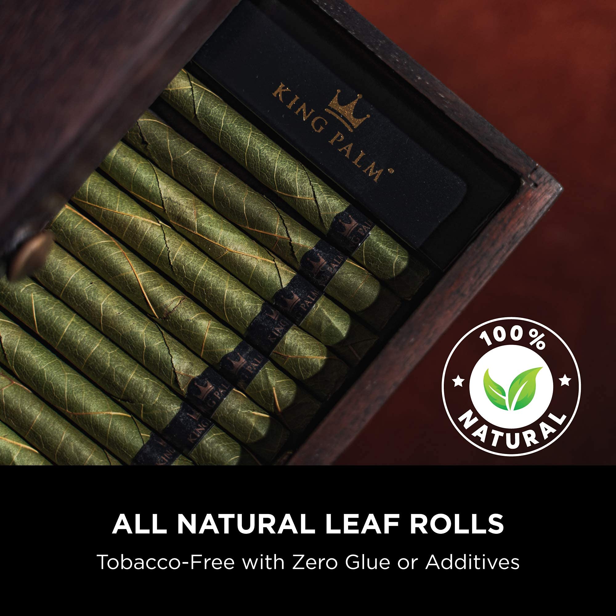 King Palm Natural Pre-Rolled Cones - Organic Hemp Wraps for Smoking Herbs | Perfect for Relaxation, Meditation & Social Gatherings