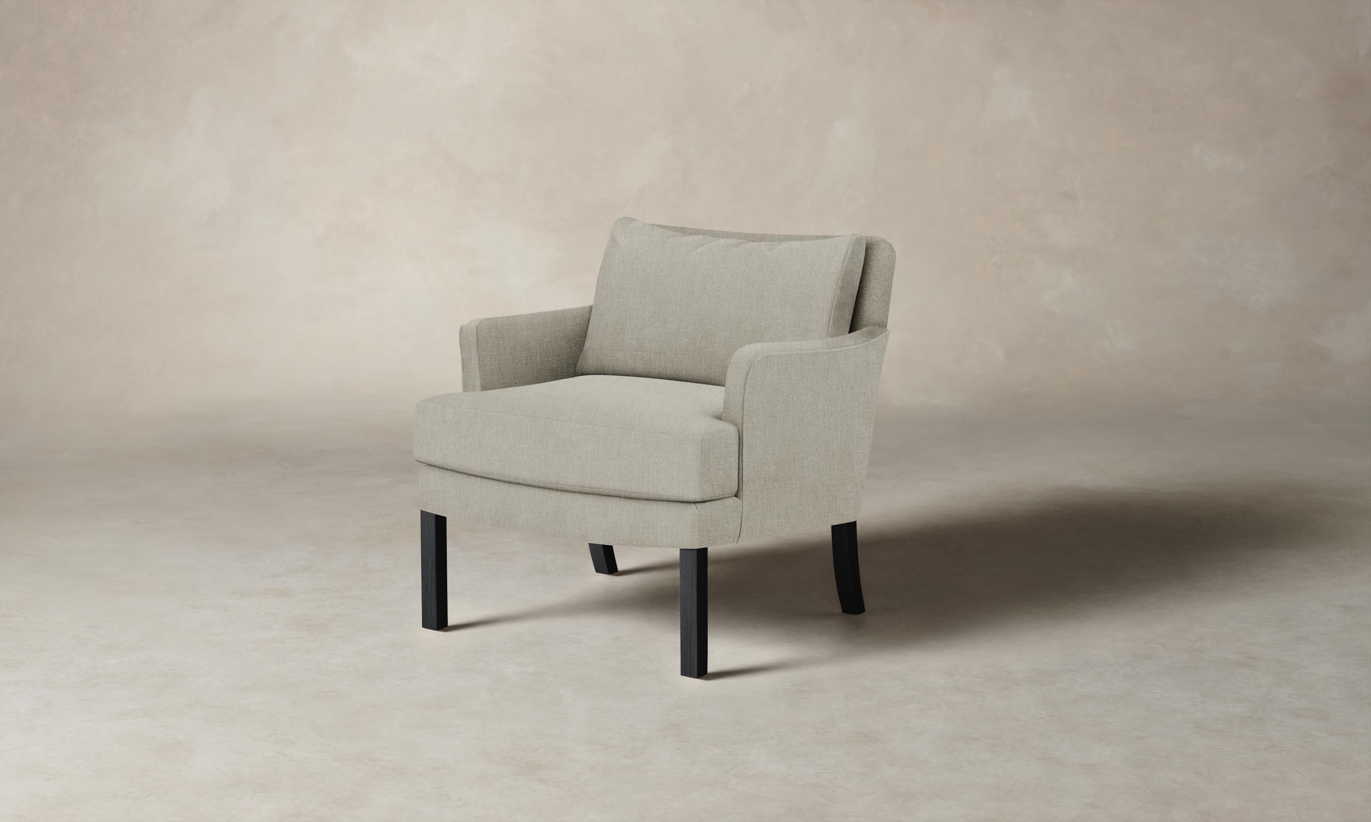 Kaye Chair - Performance Tweed Oatmeal Upholstered Accent Chair for Living Room, Bedroom & Office - Modern Comfortable Seating Furniture for Home Decor