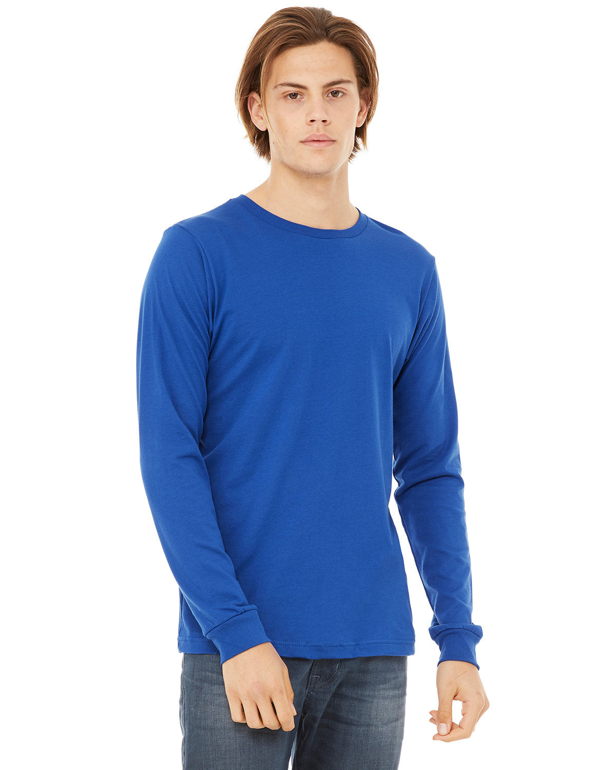 Bella + Canvas 3501 Unisex Jersey Long Sleeve T-Shirt - Soft Cotton Crewneck Tee for Men & Women - Perfect for Casual Wear, Layering & Everyday Comfort
