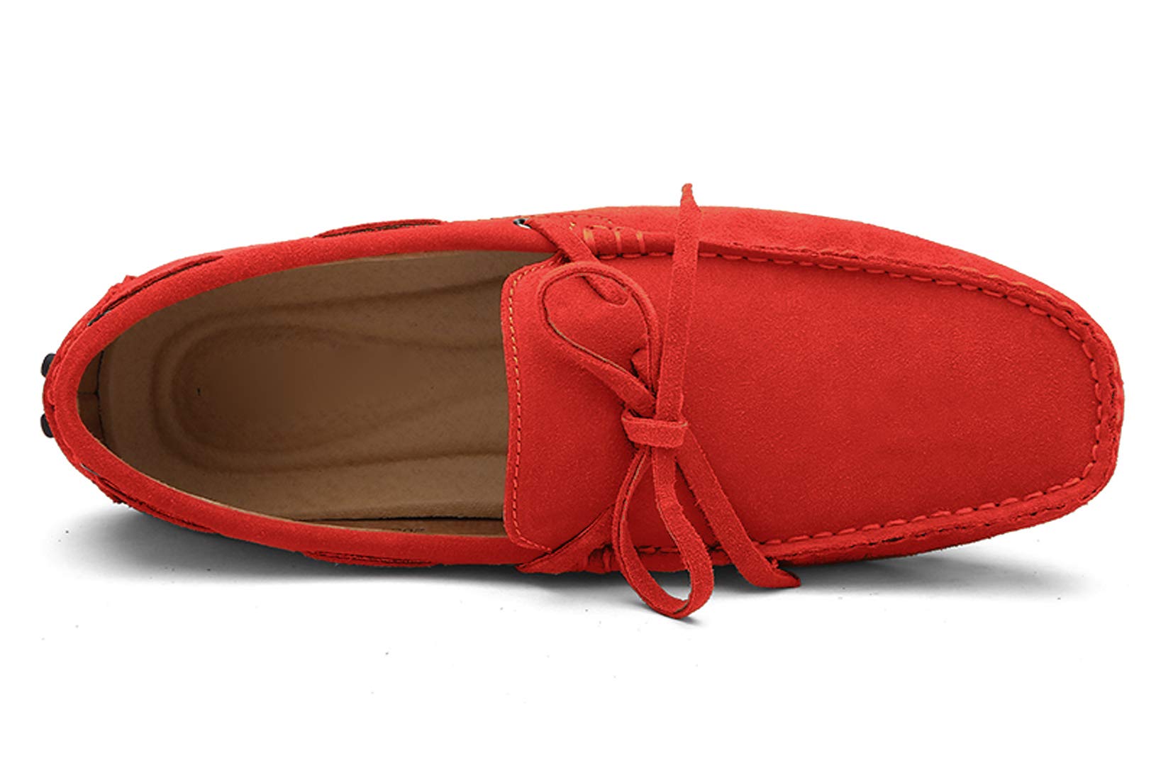 Santimon Men's Penny Loafers - Classic Suede Leather Moccasins Slip-On Shoes for Driving, Work & Casual Wear | Comfortable Prom & Business Shoes for Men