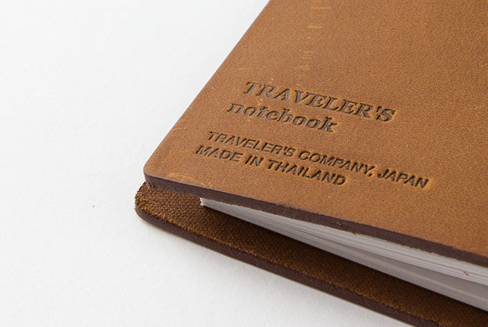 TRAVELER'S COMPANY TRAVELER'S Notebook Starter Kit - Passport Size in Camel Brown | Premium Travel Journal for Writing, Sketching & Memory Keeping | Perfect Gift for Travelers, Writers & Artists