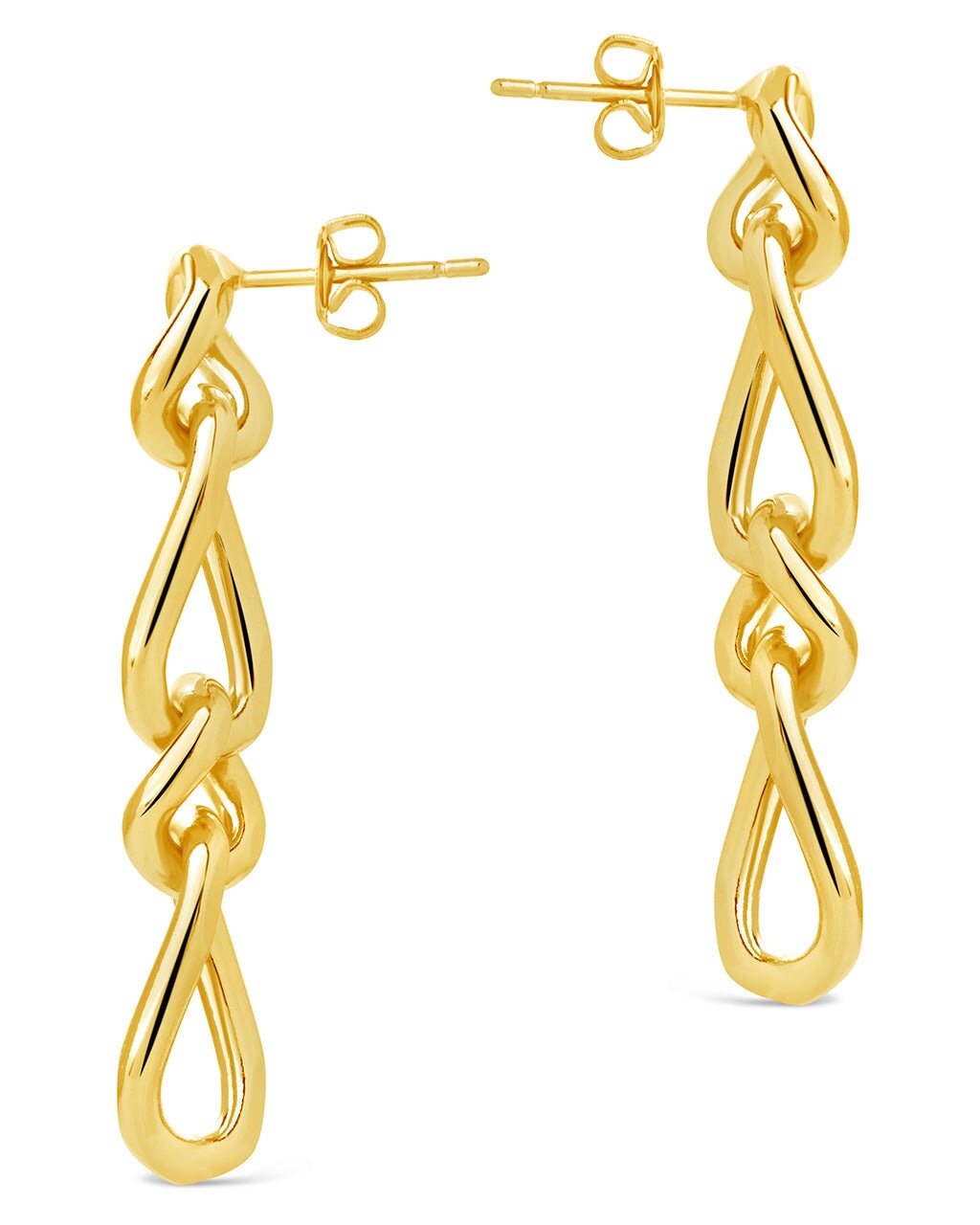 Jacqueline Chain Drop Stud Earrings for Women - Elegant Dangle Earrings for Party, Wedding & Everyday Wear