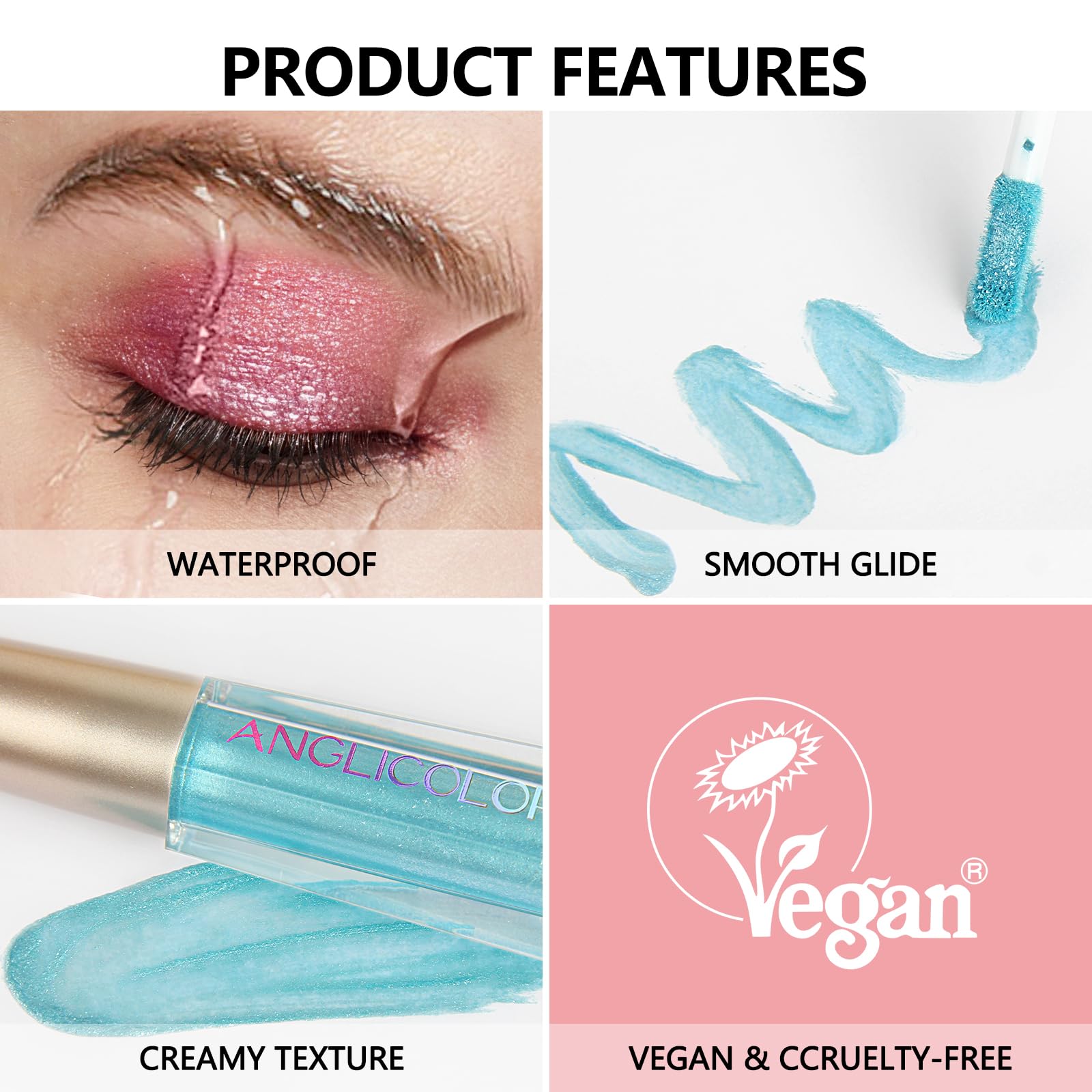 Sparkling Liquid Eyeshadow - Long-Lasting, Quick-Dry & Shimmer | Perfect for Party & Night Out