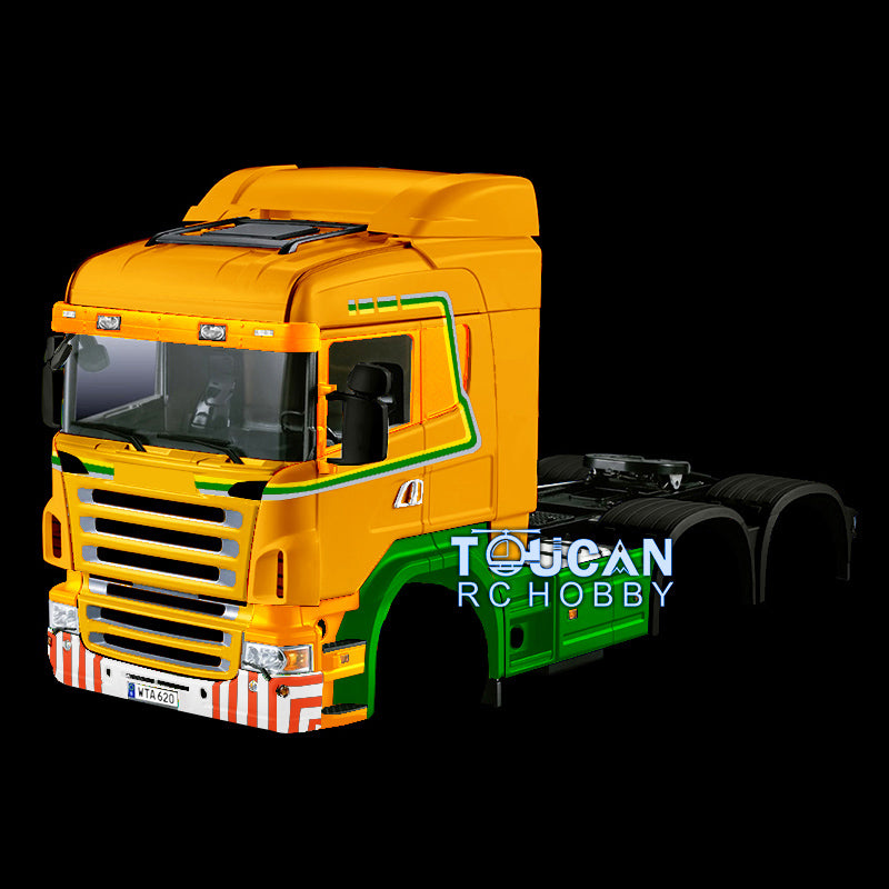 1/14 Scale TAMIYA RC Tractor Truck DIY Model Kit - 3 Axles Remote Controlled Midtop Cabin Shell for Hobbyists | Perfect for RC Car Enthusiasts & Collectors | Great for Racing, Display & DIY Projects