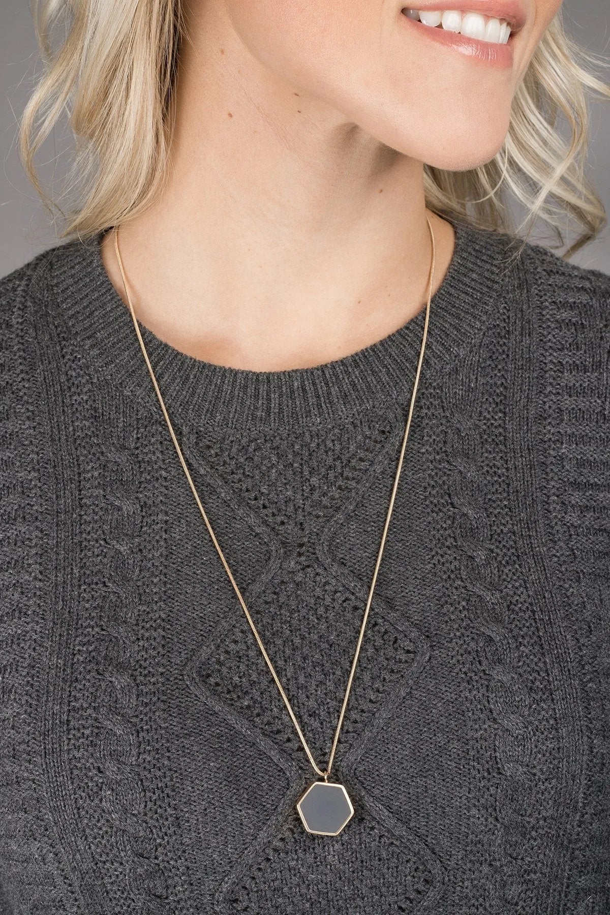Adjustable Long Geometric Charm Necklace for Women - Stylish Boho Layering Jewelry for Everyday Wear, Parties & Gifts