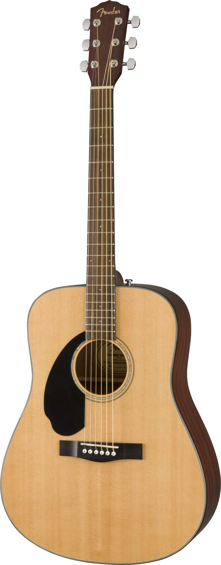 Fender CD-60S Solid Top Left-Handed Acoustic Guitar Dreadnought Bundle - Natural Finish with Gig Bag, Tuner, Strap, Strings, Picks & Instructional DVD | Perfect for Beginners, Live Performances & Home Practice