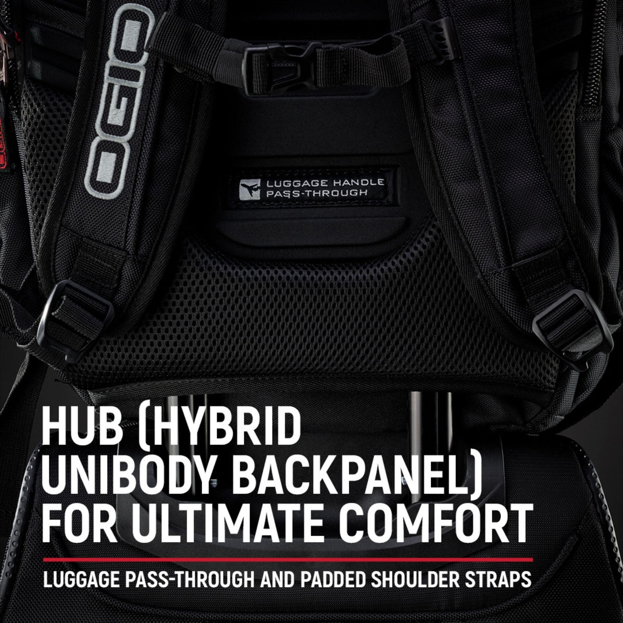 OGIO Renegade Backpack - Large Durable Laptop Backpack for Men & Women, Water-Resistant Travel Backpack with USB Charging Port, Perfect for Work, School, College, Hiking & Outdoor Adventures (Black)