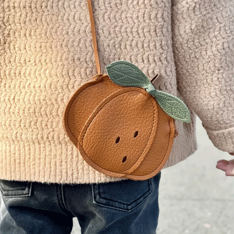 Stylish Pumpkin Shoulder Bag for Women - Trendy Crossbody Purse with Adjustable Strap, Perfect for Fall Fashion, Daily Use & Travel Accessories