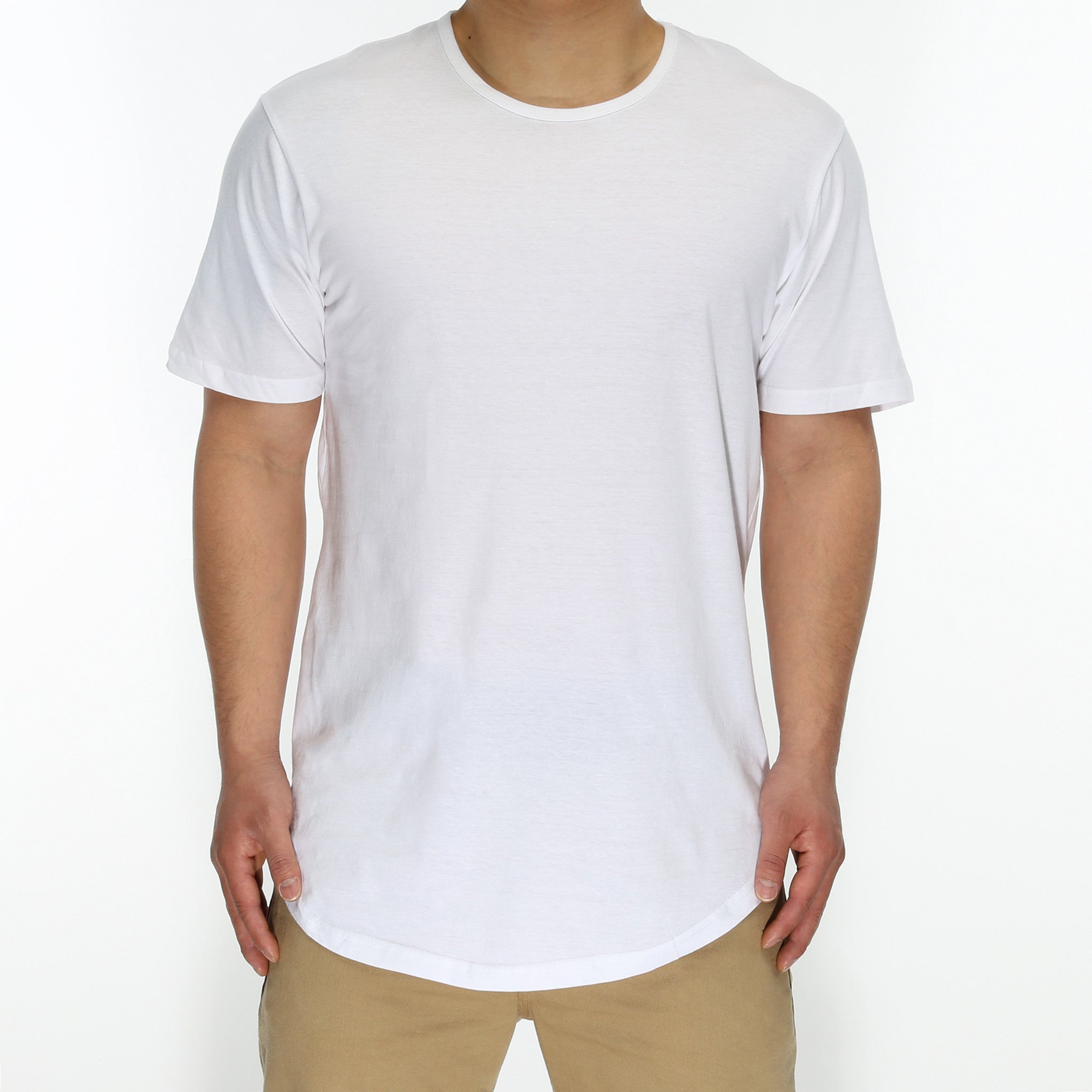 New Star Drop Tail Tee - Women's Fashion Oversized T-Shirt in White | Casual Wear, Street Style, Everyday Outfit