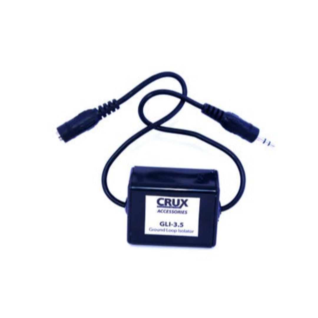 Crux GLI 3.5mm Ground Loop Noise Isolator - Male to Female Audio Cable for Car Stereo, Home Theater & Professional Audio Systems