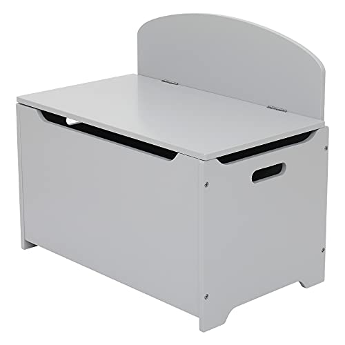 Wooden Toy Storage Box with Lift Top - Kids Toy Organizer & Entryway Bench Seat - Multi-Functional Storage Chest for Boys & Girls - Perfect for Bedroom, Playroom & Nursery Organization (Style 10)