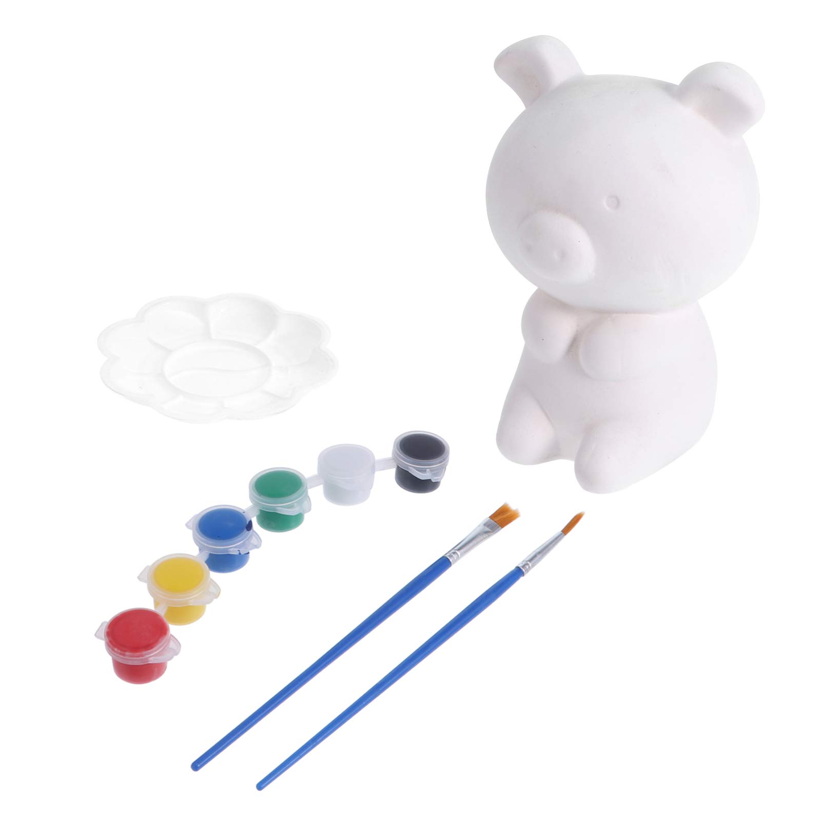 DIY Paint Your Own Ceramic Piggy Bank Kit - Unfinished White Ceramic Bank for Kids & Adults - Creative Painting Craft for Birthday Gifts & Home Decor (Pig Shape) - Perfect for Art Classes, Party Activities & Family Bonding Time
