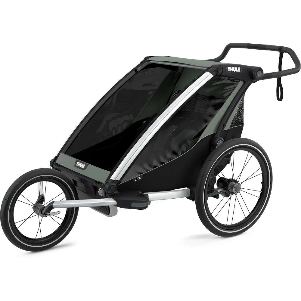 Thule Chariot Lite 2 - Premium Lightweight Bike Trailer & Jogging Stroller for Kids - Perfect for Cycling, Running, and Outdoor Adventures