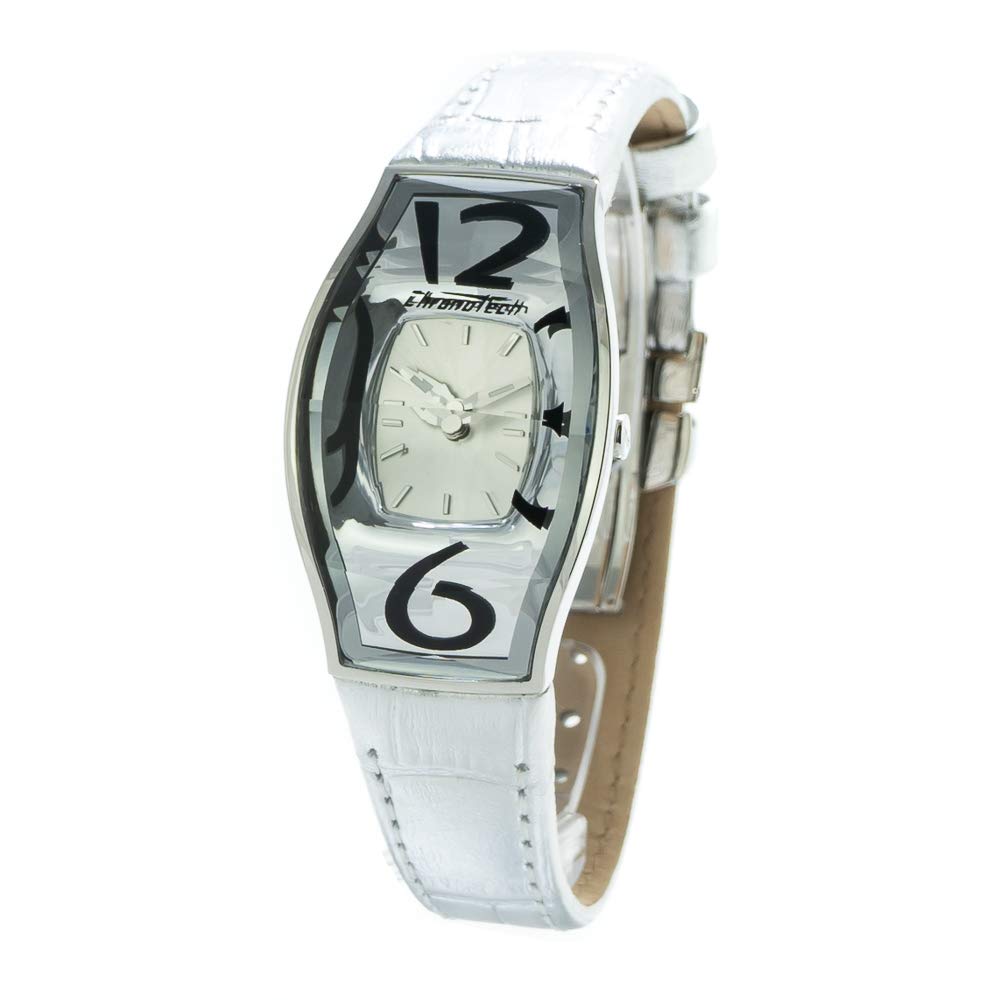 Chronotech Women's Analog Quartz Watch with Genuine Leather Strap CT7932L-52 - Elegant Timepiece for Office, Business & Casual Wear