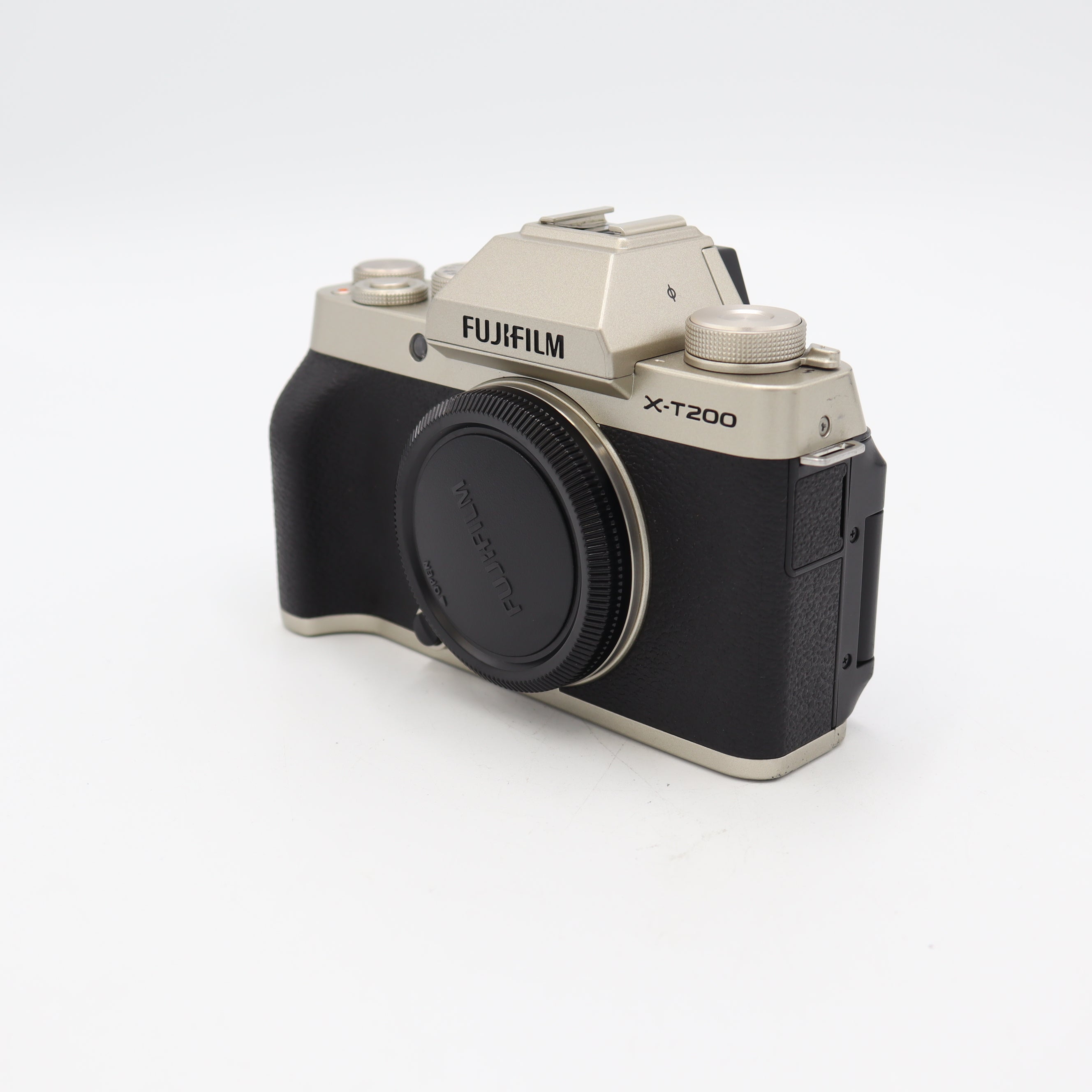 FUJIFILM X-T200 Mirrorless Digital Camera Body - Champagne Gold (Used) | Perfect for Travel Photography & Vlogging