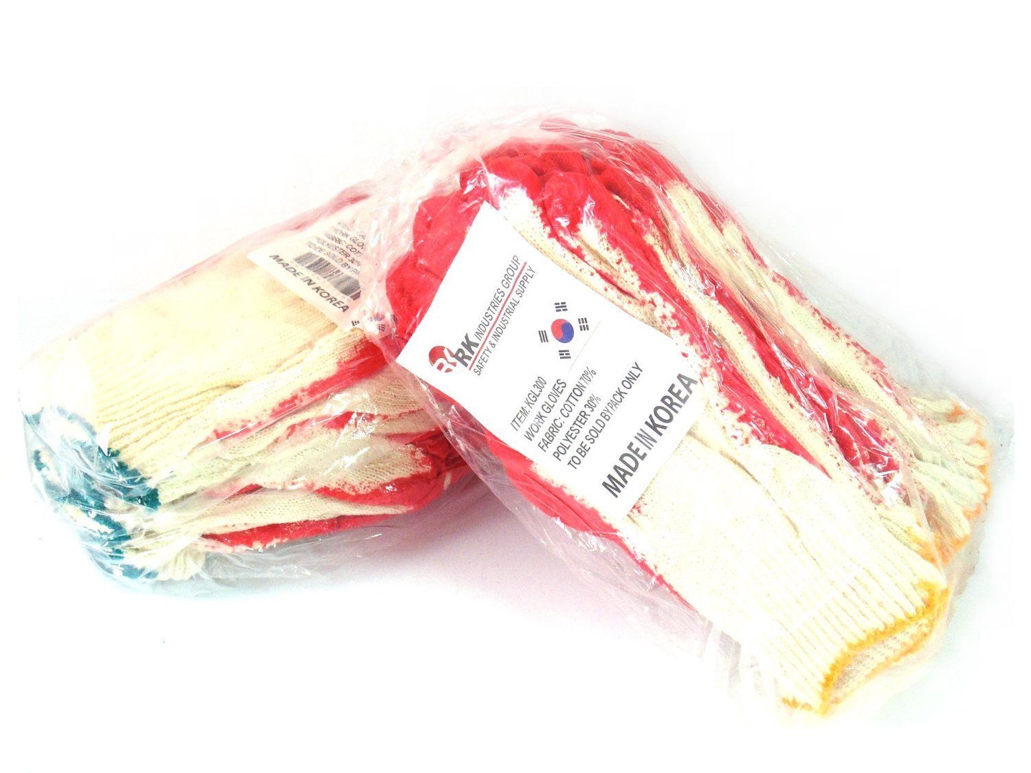 240 Pairs Red String Knit Latex Dipped Gloves - Breathable & Durable Work Gloves for Gardening, Cleaning & Food Handling (Made in Korea)