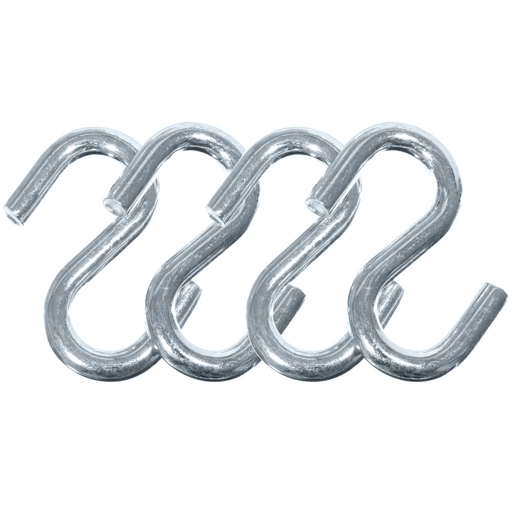 Paracord Planet - 4 Pack S-Shaped Metal Hooks (3/8