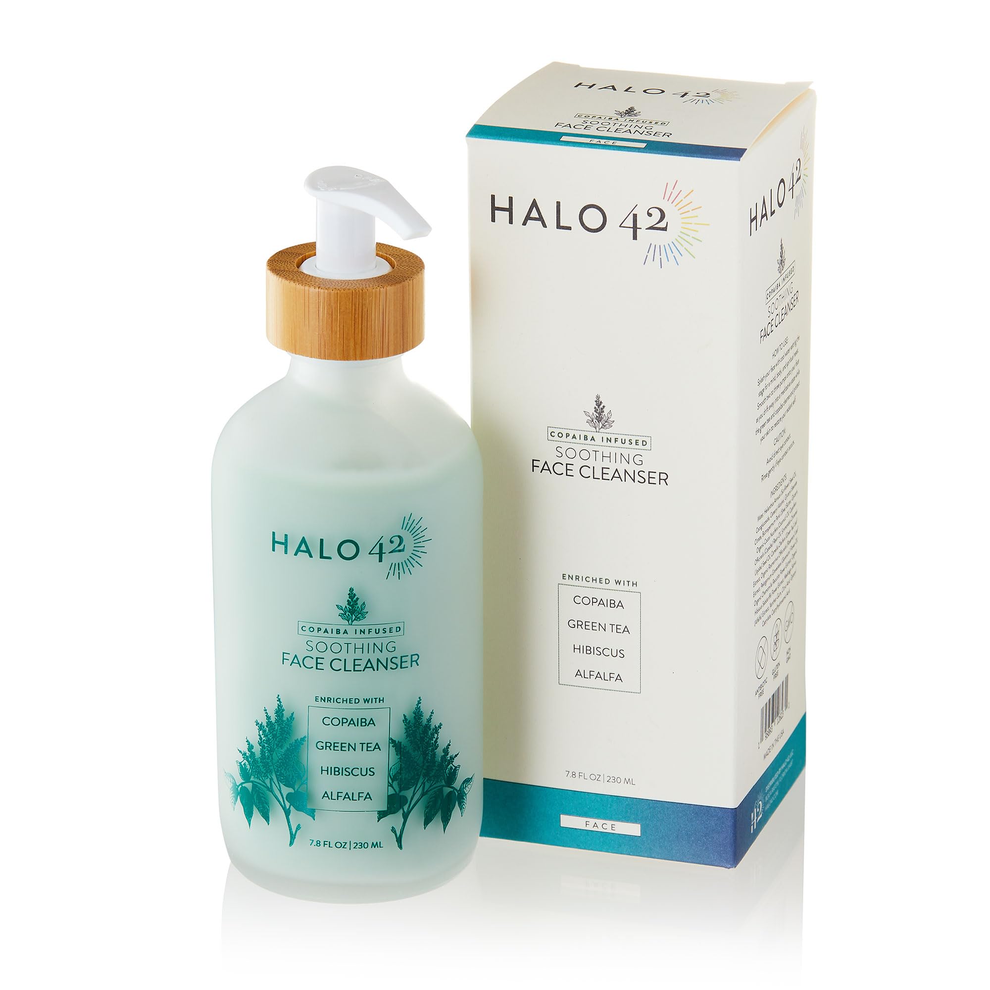 Soothing Hydrating Face Cleanser for Sensitive Skin - Natural & Organic Gentle Facial Wash | Paraben-Free, Deep Cleansing for All Skin Types | Perfect for Daily Skincare Routine & Travel - 4.2 fl oz
