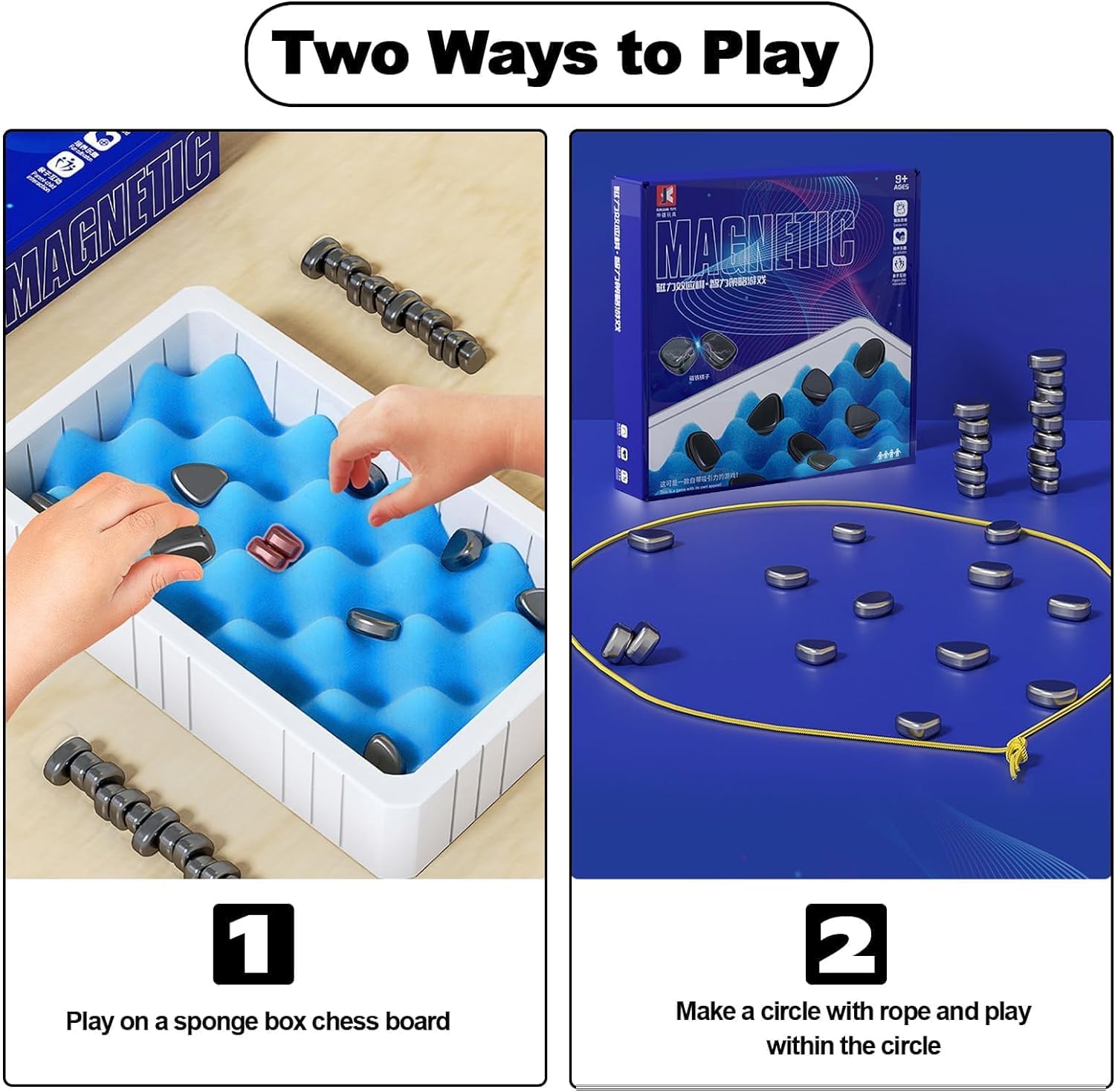 Magnetic Chess Set - Portable Travel Board Game for Adults & Kids | Educational Family Party Game for Indoor & Outdoor Fun | Perfect for Family Reunions, Camping & Road Trips