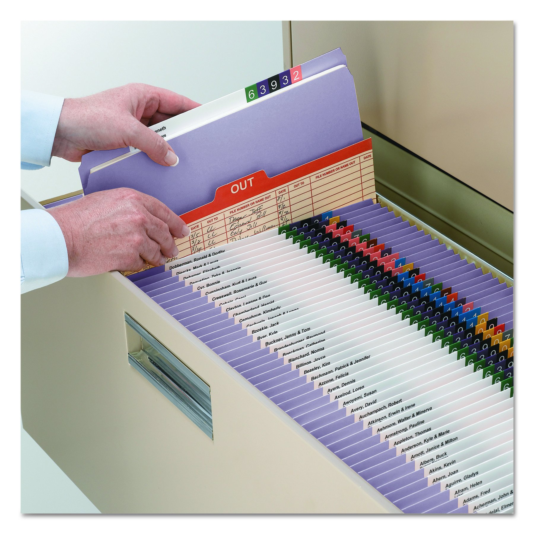 Smead Reinforced Straight-Cut Tab Legal Size File Folders - 100 per Box (17410) - Durable Office Organization for Documents, Contracts & Records | Perfect for Law Firms, Accounting & Business Filing Systems