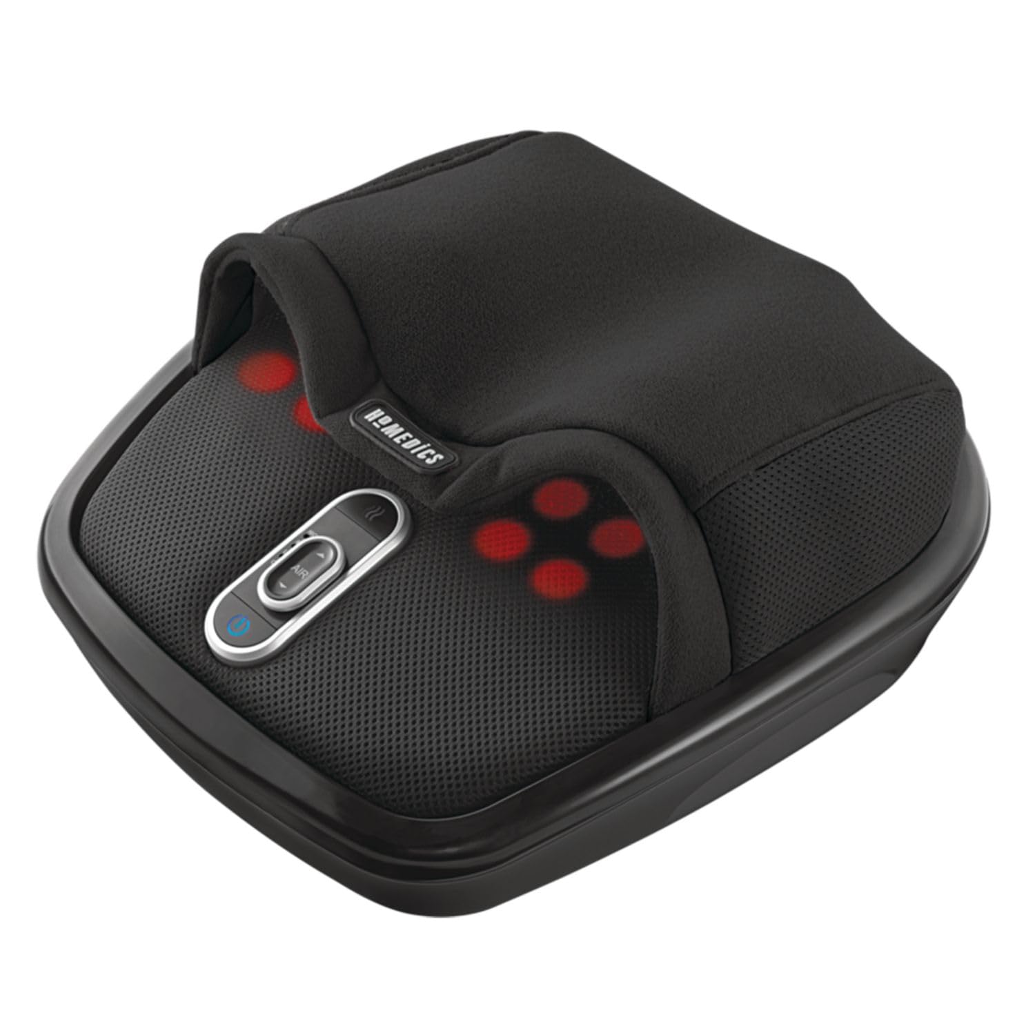 Homedics Shiatsu Air Max Foot Massager with Air Compression & Deep-Kneading Rolling Massage - Soothing Heat Therapy for Pain Relief, Muscle Recovery & Relaxation - Perfect for Home, Office & Post-Workout Recovery
