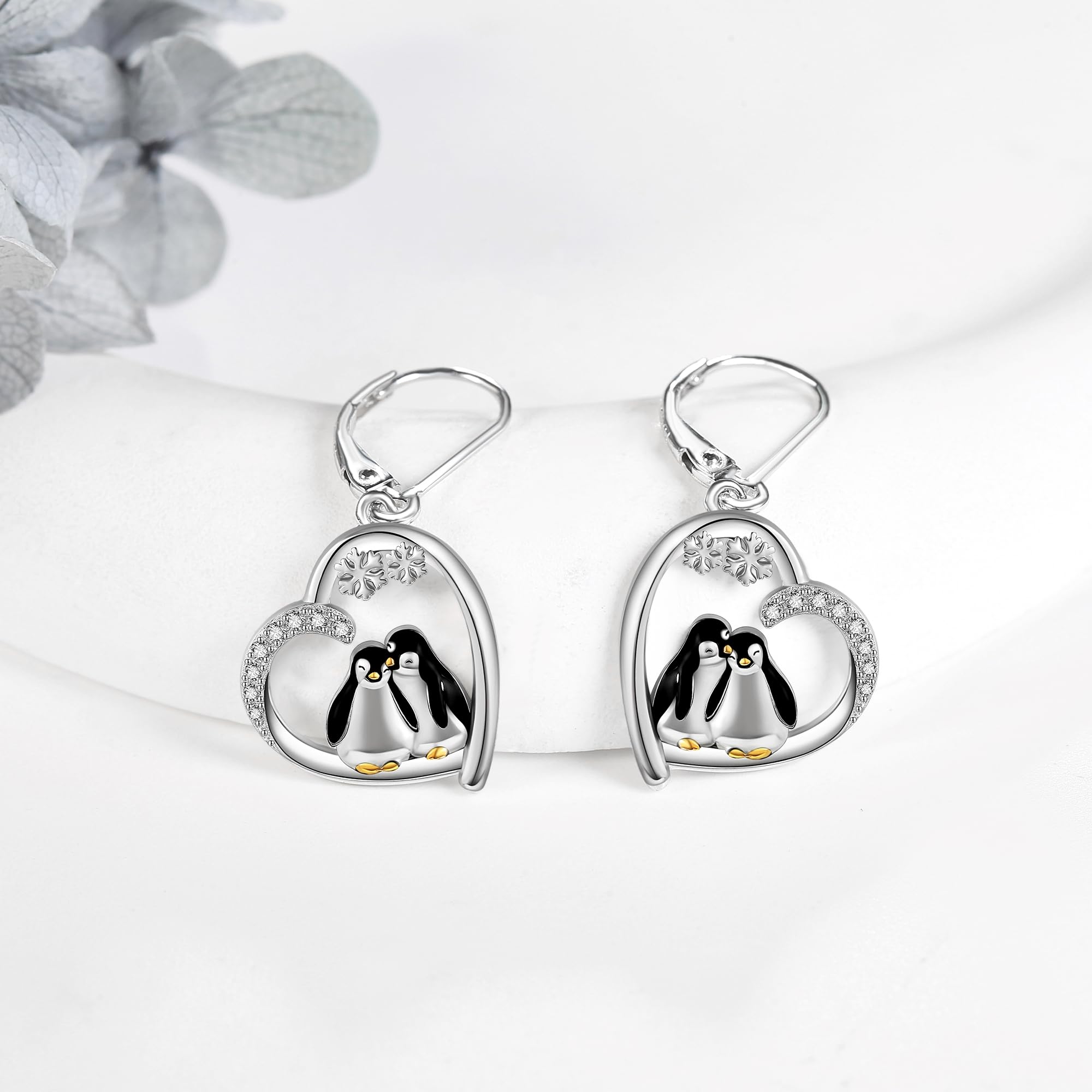 Sterling Silver Dolphin Dangle Earrings for Women - Mother Daughter Matching Butterfly Jewelry Set, Heart Animal Earrings for Sisters, Best Birthday Gifts for Her | Perfect for Beach Vacations, Mother's Day & Sister Bonding Moments