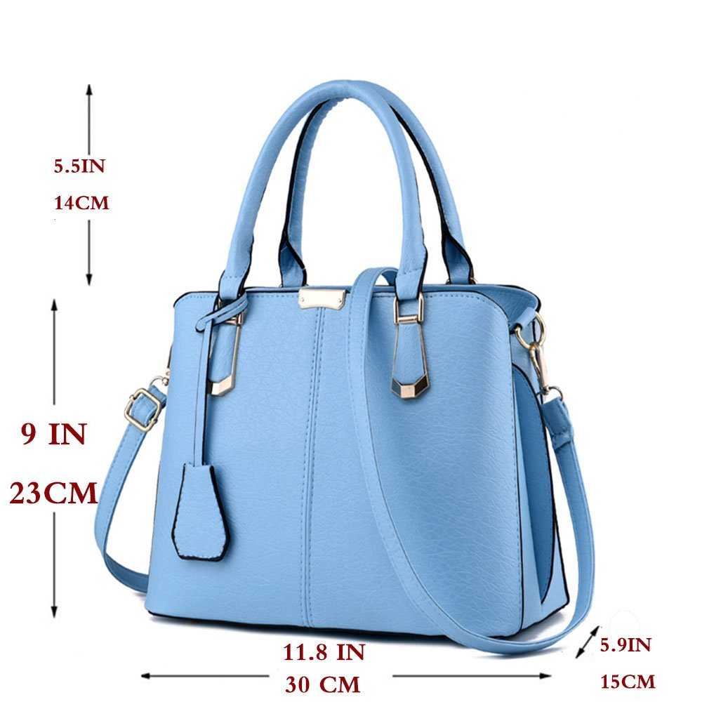 FiveLoveTwo Women's Leather Satchel Handbag - Stylish Tote Purse with Top Handle & Adjustable Shoulder Strap for Work, Travel & Everyday Use