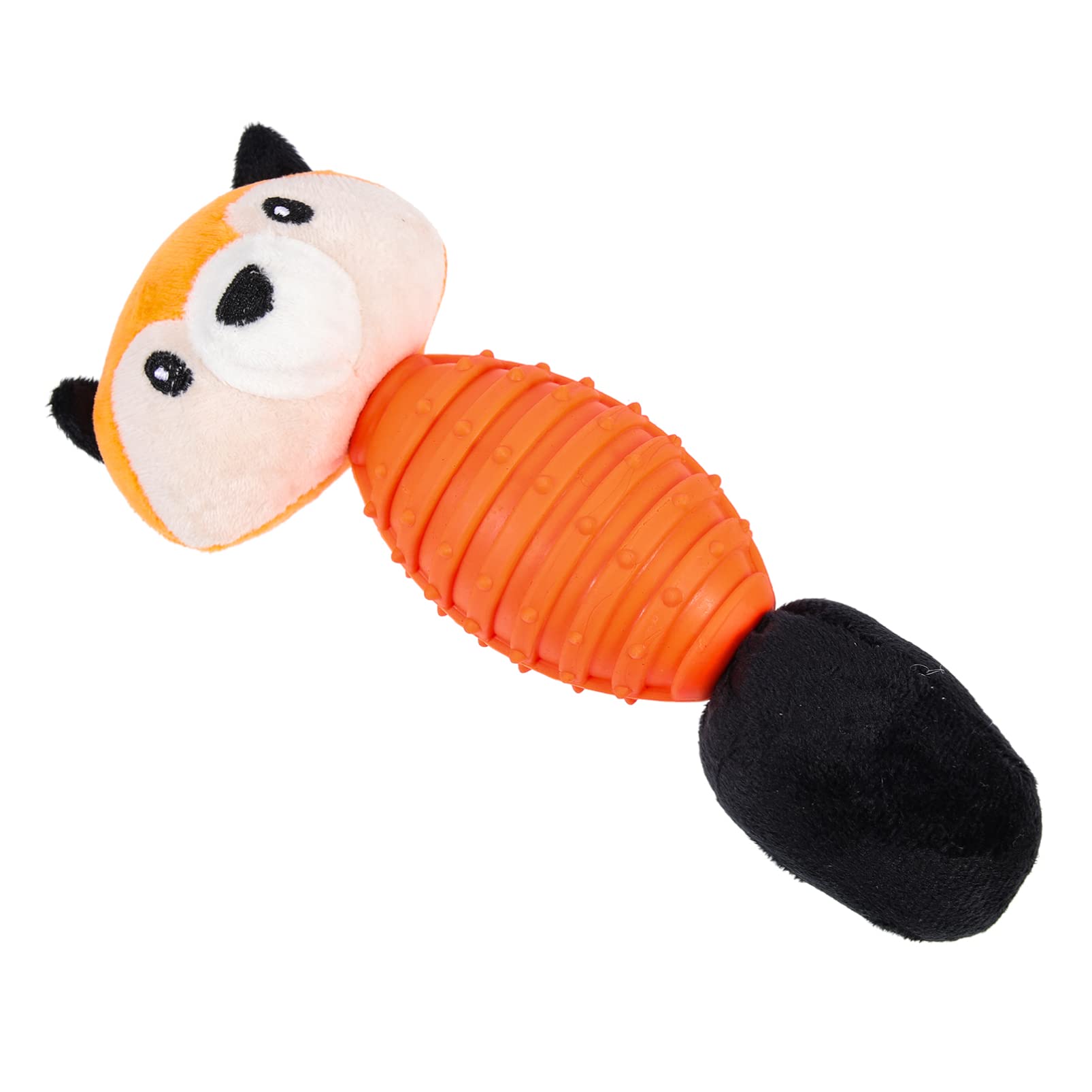 IPETBOOM Plush Squeaky Dog Chew Toy - Fox Shaped Bite-Resistant Interactive Puppy Toy for Aggressive Chewers | Teeth Cleaning & Training | Durable Purple Pet Gift for Small & Medium Dogs - Perfect for Playtime & Anxiety Relief