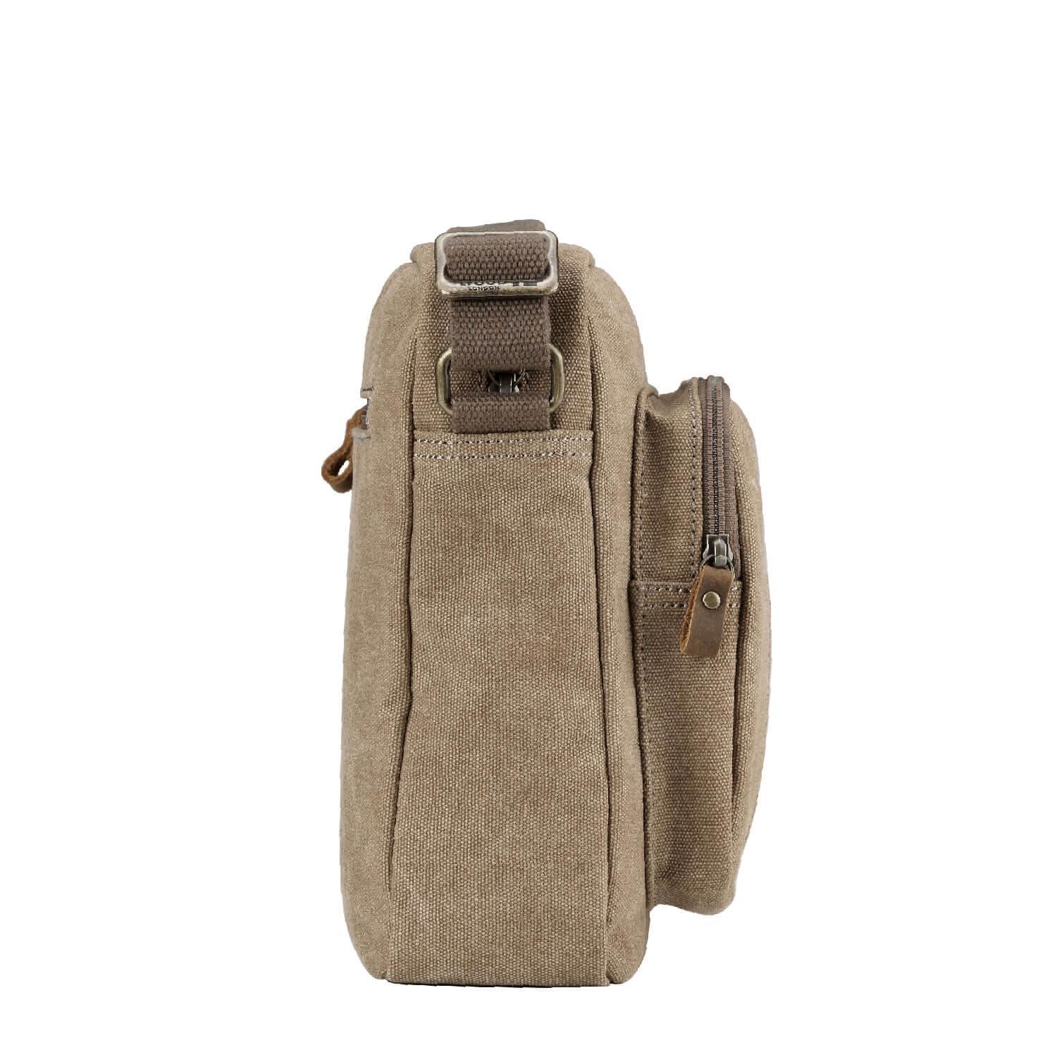 Troop London Classic Canvas Crossbody Bag for Men & Women - Stylish & Durable Messenger Bag for Travel, Work & Everyday Use