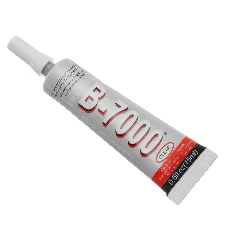 B7000 Multipurpose Liquid Repair Glue - 15ml Clear Adhesive for Phone Screen, Jewelry, Glass, Plastic, Ceramic Fix - DIY Craft & Household Repair Solution