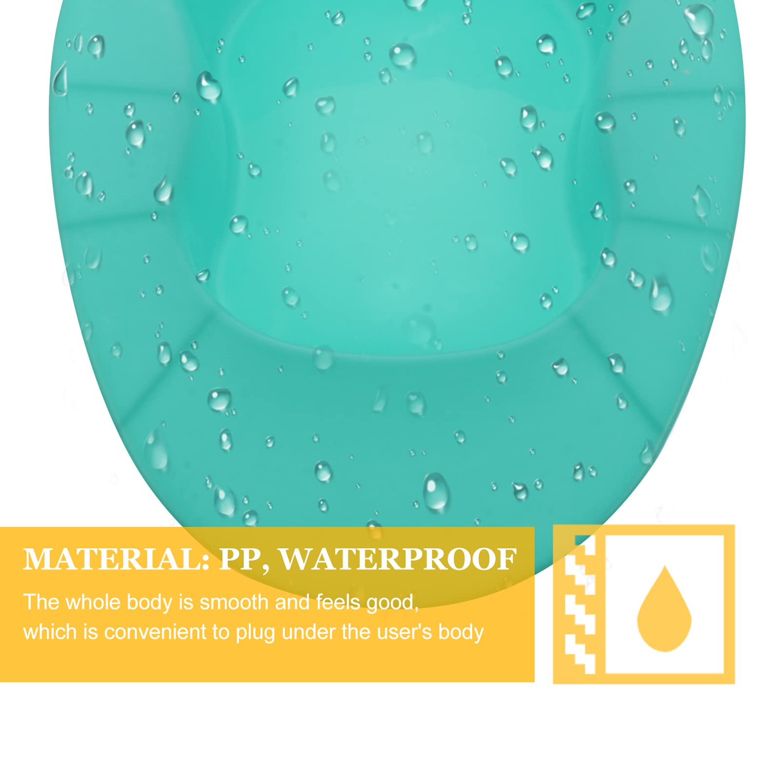 1pc Plastic Bed Pan for Elderly & Handicapped - Home Care & Hospital Use