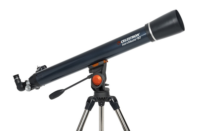 Celestron AstroMaster 90AZ Refractor Telescope for Adults & Beginners - 90mm Aperture Astronomy Telescope with Adjustable Tripod, Perfect for Stargazing, Moon & Planet Viewing