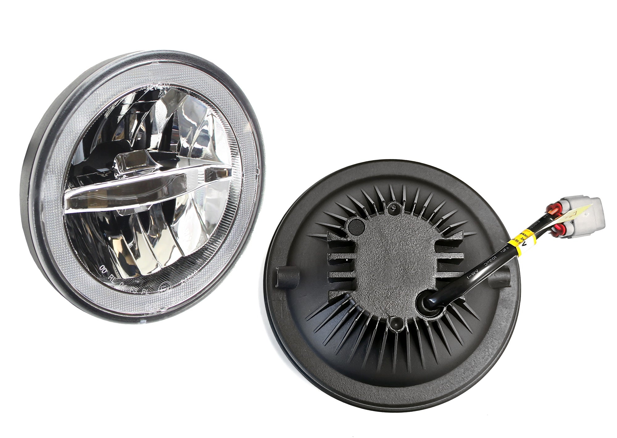 30W Rally Racing Style LED Halo Ring Fog Lights for 2005-2009 Ford Mustang - Durable Off-Road Fog Lamps with Bright Halo Rings for Night Driving & Car Shows