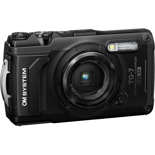 OM SYSTEM Tough TG-7 Waterproof Digital Camera - 15m Underwater, 2.1m Shockproof, 100kg Crushproof - Perfect for Snorkeling, Hiking & Outdoor Adventures