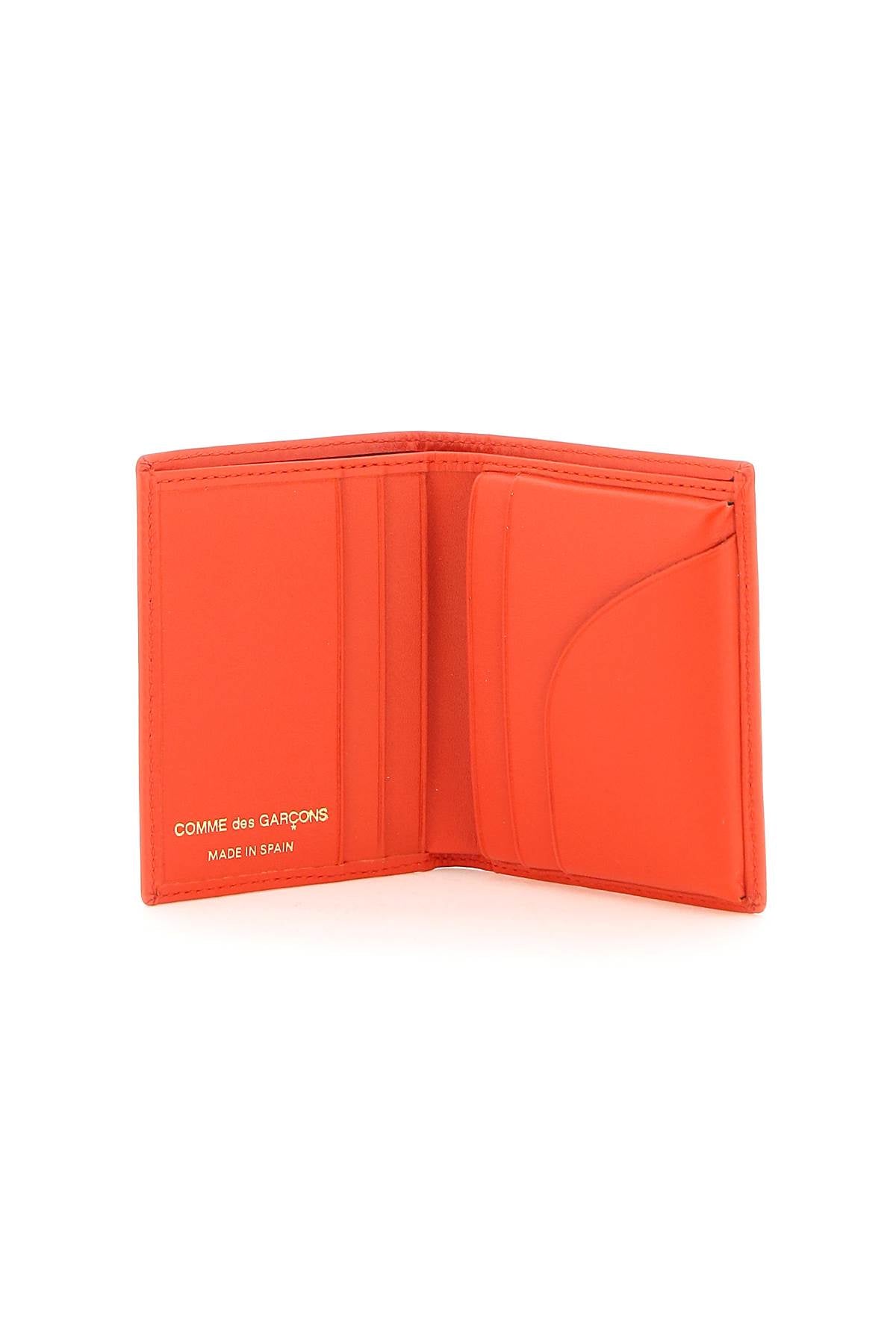 Comme des Garçons Genuine Leather Small Bifold Wallet for Men - Stylish & Compact Card Holder for Everyday Use, Travel & Gifts