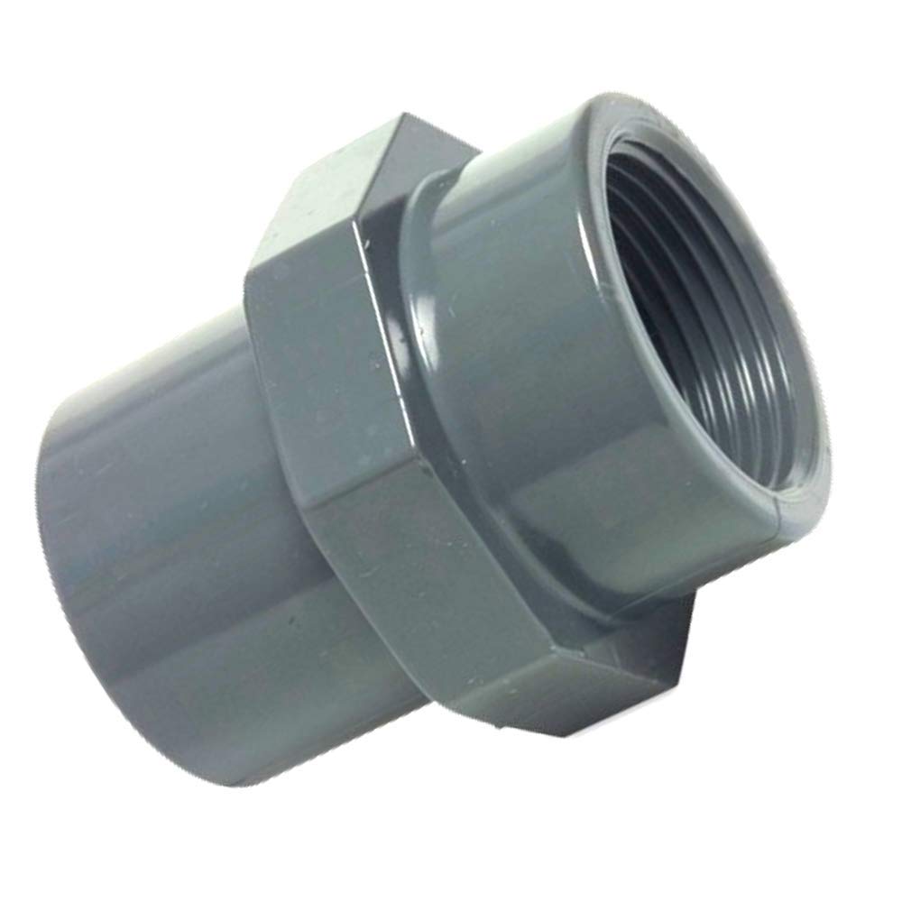 1 1/4 Inch PVC-U Threaded Adapter, 40mm Diameter, Female Threaded Socket for Pond Pumps - Perfect for Koi Pond Filtration Systems and Water Features