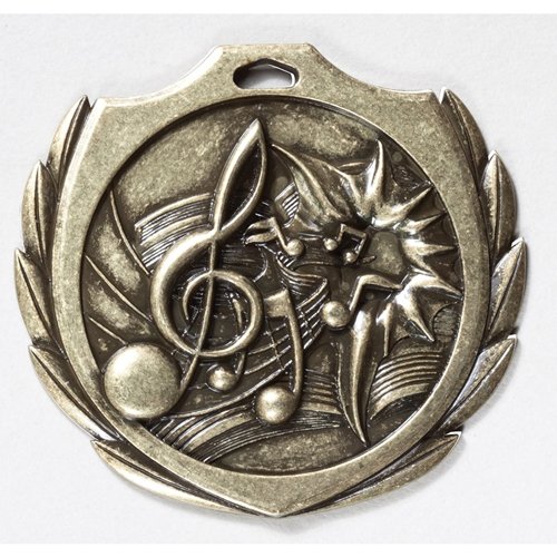 Music Burst Medals with Patriotic Red White & Blue Ribbon - Perfect for Marching Band Competitions & 4th of July Celebrations