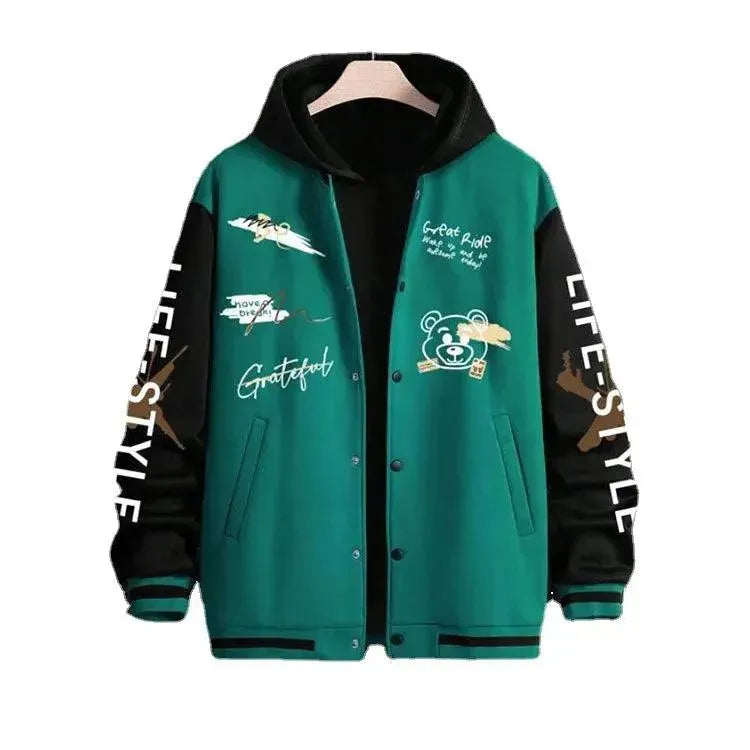 Men's Casual Baseball Jacket - Lightweight Stylish Outerwear for Spring & Fall | Perfect for Streetwear, Sports & Everyday Fashion