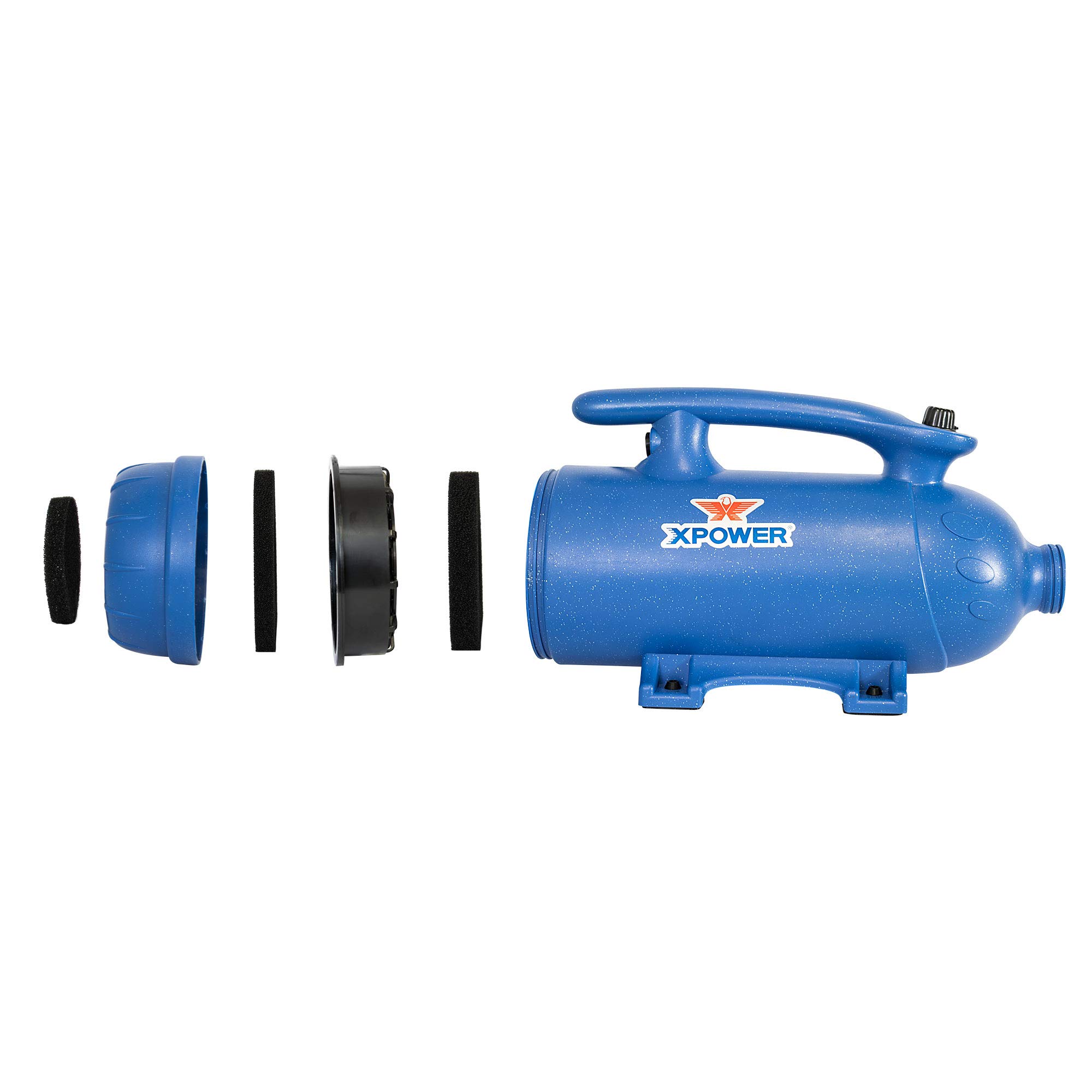 XPOWER B-27 Professional Pet Grooming Blower - Dual Motor High Velocity Dog Dryer with Adjustable Speed for Grooming Salon & Home Use - Perfect for Dogs, Cats & Small Animals After Bathing & Grooming