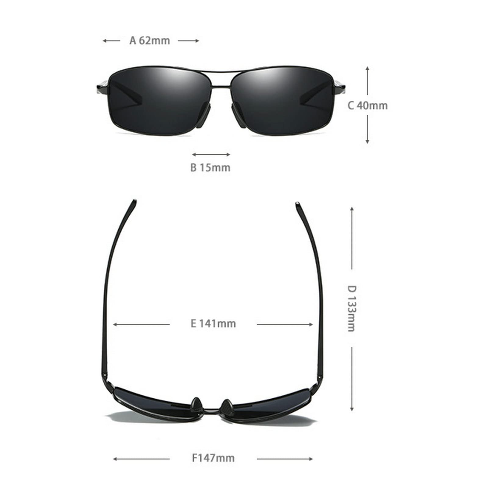 Polarized Sports Sunglasses for Men & Women - Full Frame UV Protection for Driving, Fishing, Cycling, Running & Reading - Lightweight Comfortable Eyewear for Outdoor Activities & Daily Use