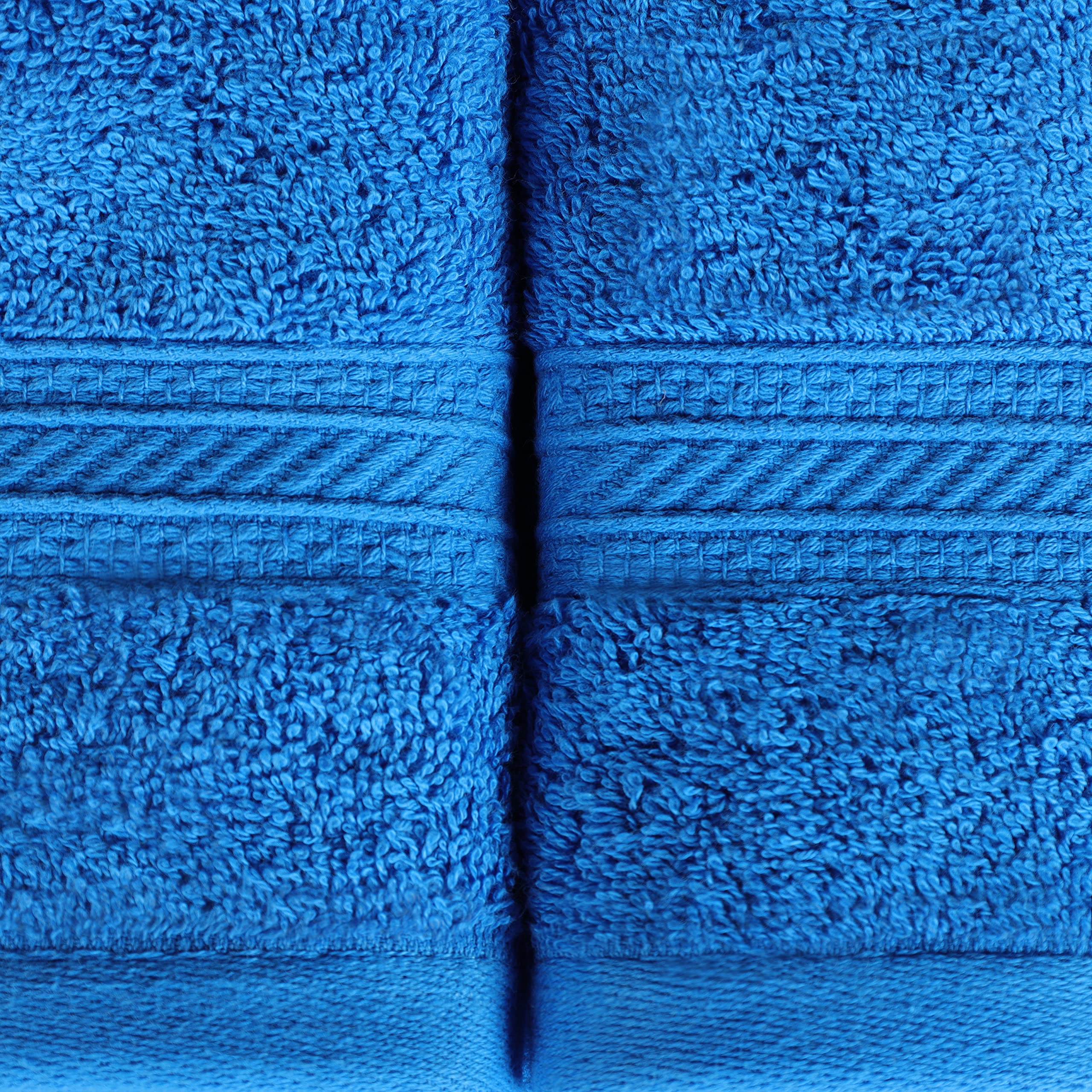 Premium 12-Piece Atlas Cotton Towel Set - Ultra Soft, Highly Absorbent Luxury Bath Towels for Spa, Salon & Hotel - Includes 4 Bath, 4 Hand & 4 Face Towels - Perfect for Home, Resort & Guest Bathrooms