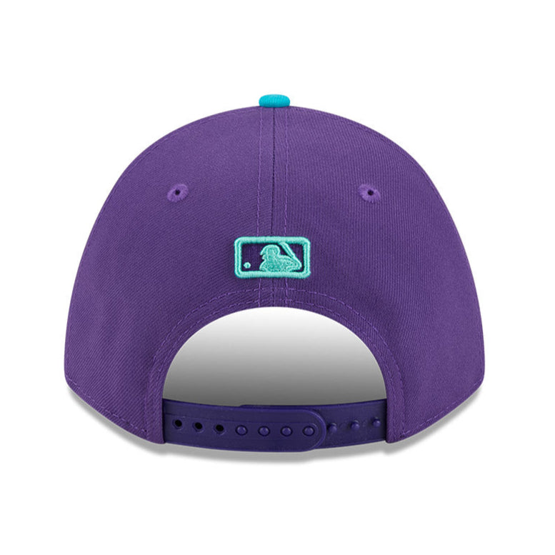 New Era 9Forty M Crown Arizona Diamondbacks 2025 City Connect Snapback Snake Game Hat - Purple & Teal Baseball Cap for Men | Game Day, Fan Gear, Streetwear Fashion